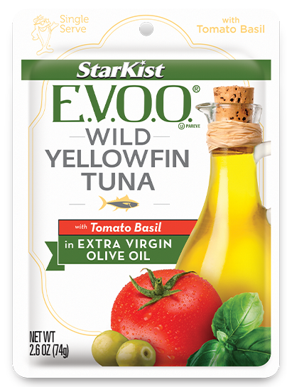 Starkist E.V.O.O. Wild Yellowfin Tuna with Tomato Basil, pouch