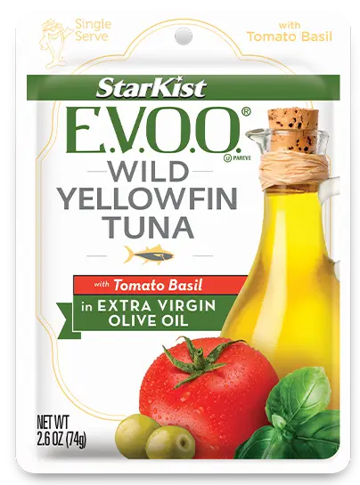 Starkist E.V.O.O. Wild Yellowfin Tuna with Tomato Basil, pouch