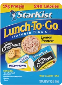 Mezcla tu propio kit de ensalada de atún con Lunch To-Go® Tuna Creations® Lemon Pepper