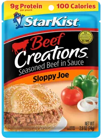 Creaciones de carne de res Sloppy Joe