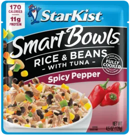 StarKist® Smart Bowls® Spicy Pepper – Rice & Beans with Tuna Pouch
