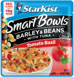 StarKist® Smart Bowls™ Tomato Basil – Pouch de Barley & Beans with Tuna