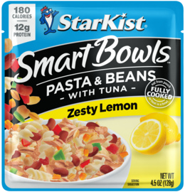 StarKist® Smart Bowls™ Zesty Lemon - Pouch de Pasta & Beans with Tuna