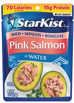 Wild Pink Salmon in Water