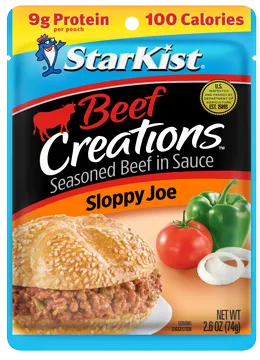 Creaciones de carne de res Sloppy Joe