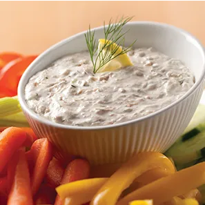 Salsa cremosa de atún con eneldo