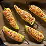 Pimientos de banana rellenos