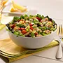 Ensalada griega de pollo con limón y pimienta