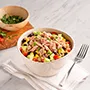 Bol de arroz y atún ahumado estilo suroeste