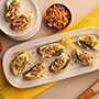 Atún sabor Lemon Pepper y crostini con manzana