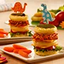 Sándwich de waffle para niños