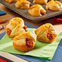 Rollo de medialuna con BBQ y queso cheddar