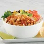 Bol de arroz con fajita de pollo estilo suroeste