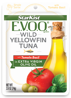 StarKist E.V.O.O.® Wild Yellowfin Tuna with Tomato Basil (pouch)