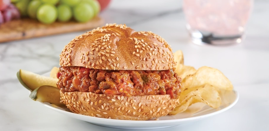 Sándwich de carne de res Sloppy Joe