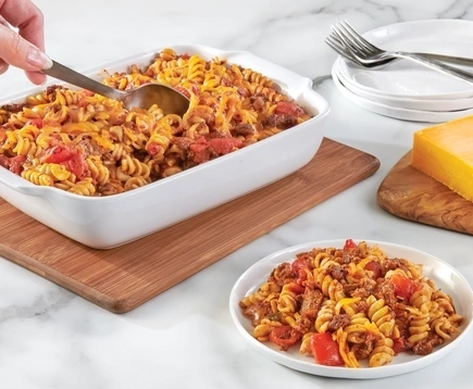 sweet-bbq-beef-cheesy-noodle-casserole