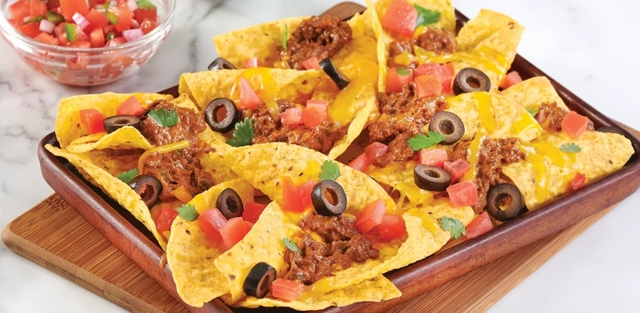 Nachos fáciles de res estilo taco para después de la escuela